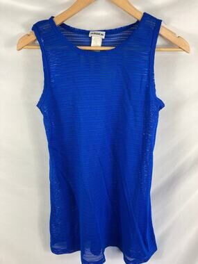 La Blanca Blue Mesh Swim Coverup Size Small